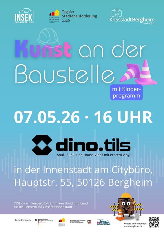Plakat Kunst an der Baustelle